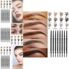 Micro Eye Brow Pencil Dual-ended Precision Brow Pencil For Natural Long-lasting Look