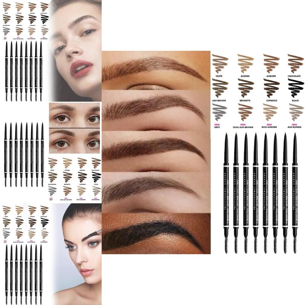 Micro Eye Brow Pencil Dual-ended Precision Brow Pencil For Natural Long-lasting Look