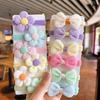 6/12 Stück/Set Niedliche Schleife Blume Gummi Elastische Haargummis Mädchen Verletzen das Haar nicht Kleine Scrunchies Kinder Süße Haargummis Haaraccessoires