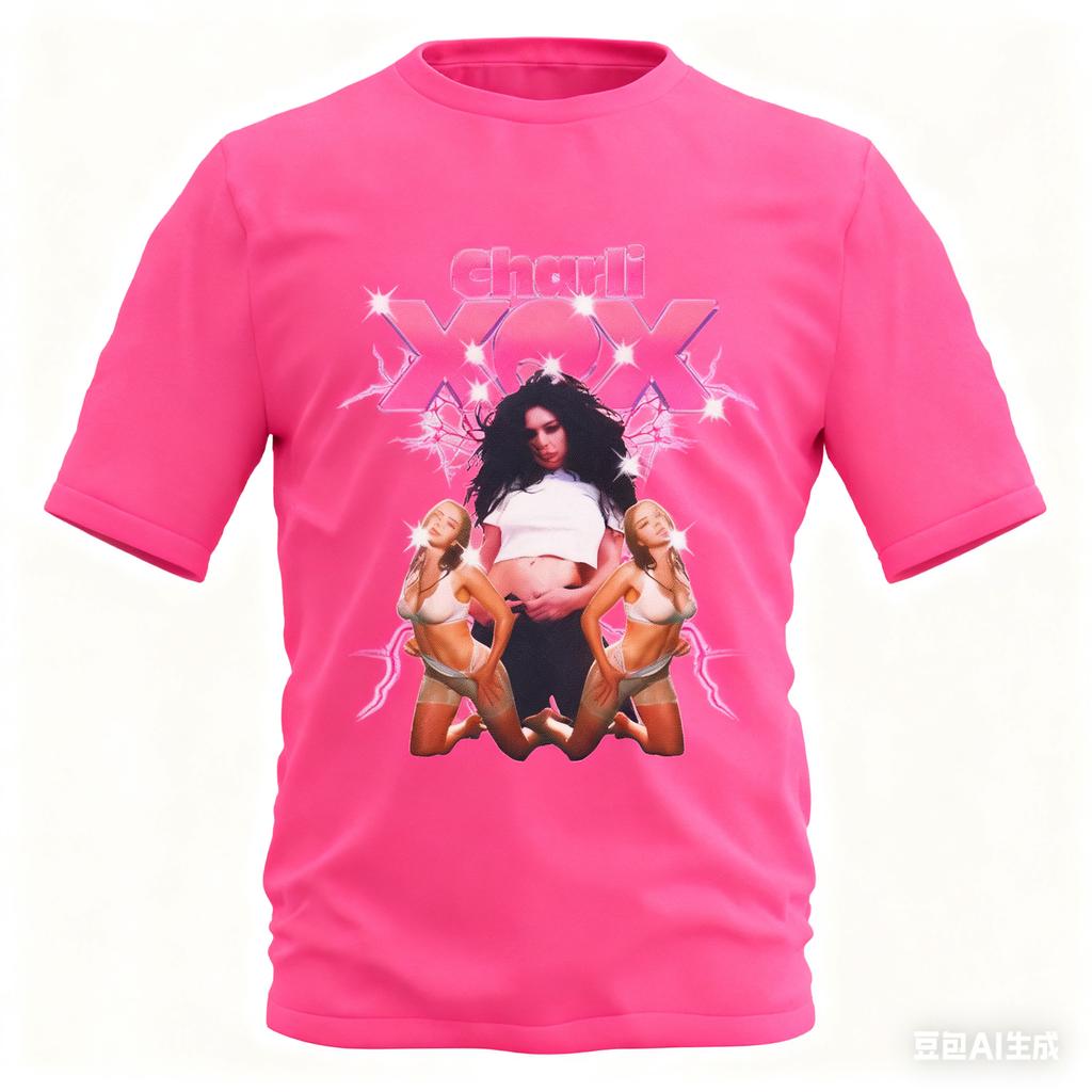 Charli XCX Graphic T  Shirt Pop Music Fan Tee with Retro Art Design Bold Pop Culture Print
