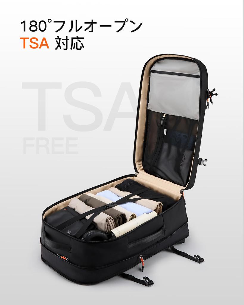 Large Capacity Backpack for Travel Business TSA Quick Access Fits Inch Zero Gravity [Inateck] Men, Bag, Backpack, 38.5-46L, Carry-on Size, Approved,
