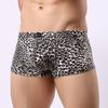 Men's Leopard Print Low-Waist Boxer Briefs - Sexy, Comfortable Summer Fashion Trend B201