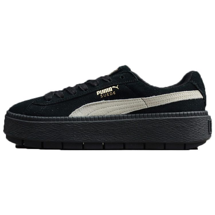 Puma Fenty Beauty Rihanna X  Platform Trace Lightweight Breathable Low-Top Sneakers Unisex sneakers Black 367259-01 40.5