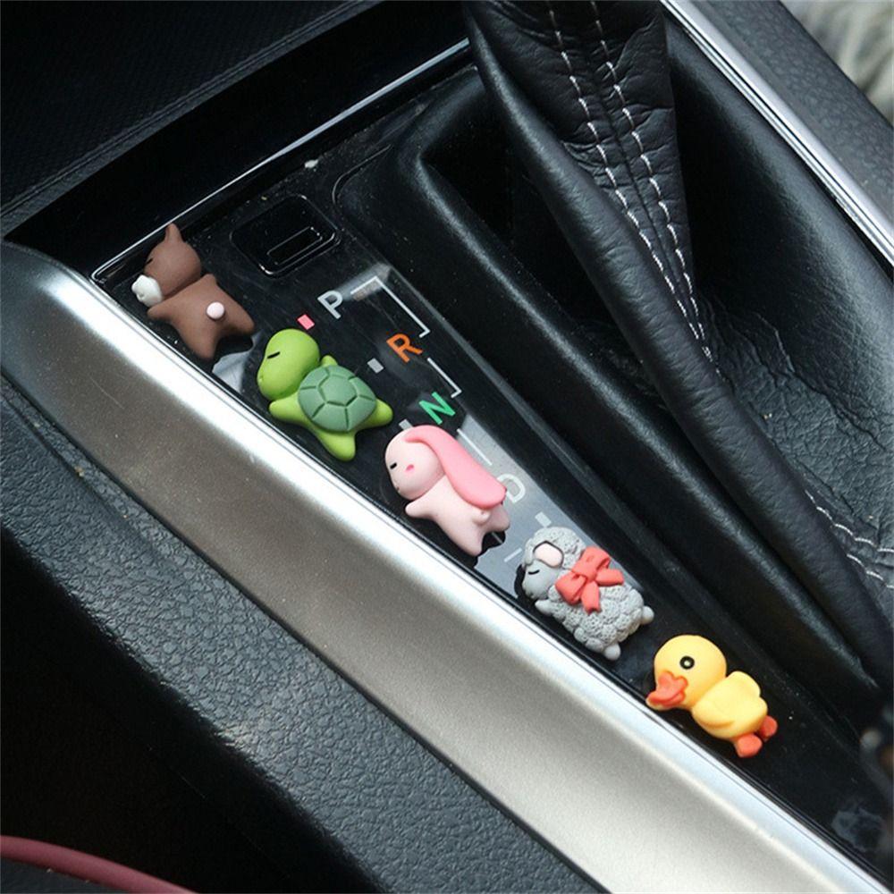 Decor Motorcycle Cartoon Sleeping Animals Figure Interior Ornaments Car Ornaments Car Decoration