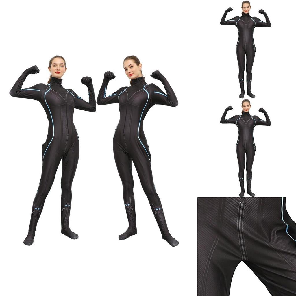 Exquisiter Black Widow Natasha Romanoff Kostüm-Jumpsuit für ultimatives Cosplay