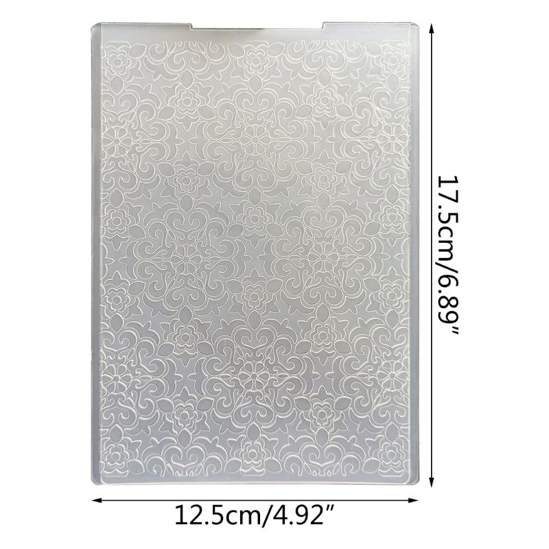 3D Embossing Folder Uneven Plastic Round Flower Embossing Template Handmade Art Craft Supplies DIY Card Making