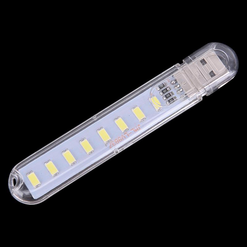Mini Led Portable 5V 8 Led Usb Lighting Computer Mobile Power Lamp Night Light