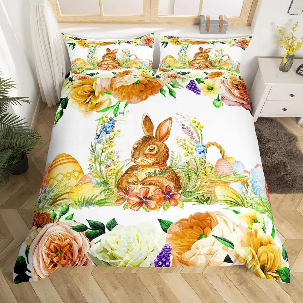 2/3Pcs Cartoon Animal Duvet Cover Bedding Set 3D Printed Quilt Cover for Bedroom King Queen Full Polyester Bedclothes Home Decor