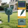 Repelent Solar pentru Rozătoare Impermeabil, Repelent Ultrasonic pentru Animale de Grădină, cu 3 Moduri Inteligente de Repelare în Aer Liber, Căprioară Iepure Veveriță Raton