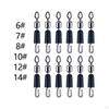 12 Pieces Fishing Swivel Barrel Small Reusable Ball Bearing Accessories