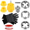 10 Piece Thread Maker Tool Set Plastic Pipe Threading Mold Set Plumbing Threading Tool Plumbing Mold Tap Wrench Set Tool Repair