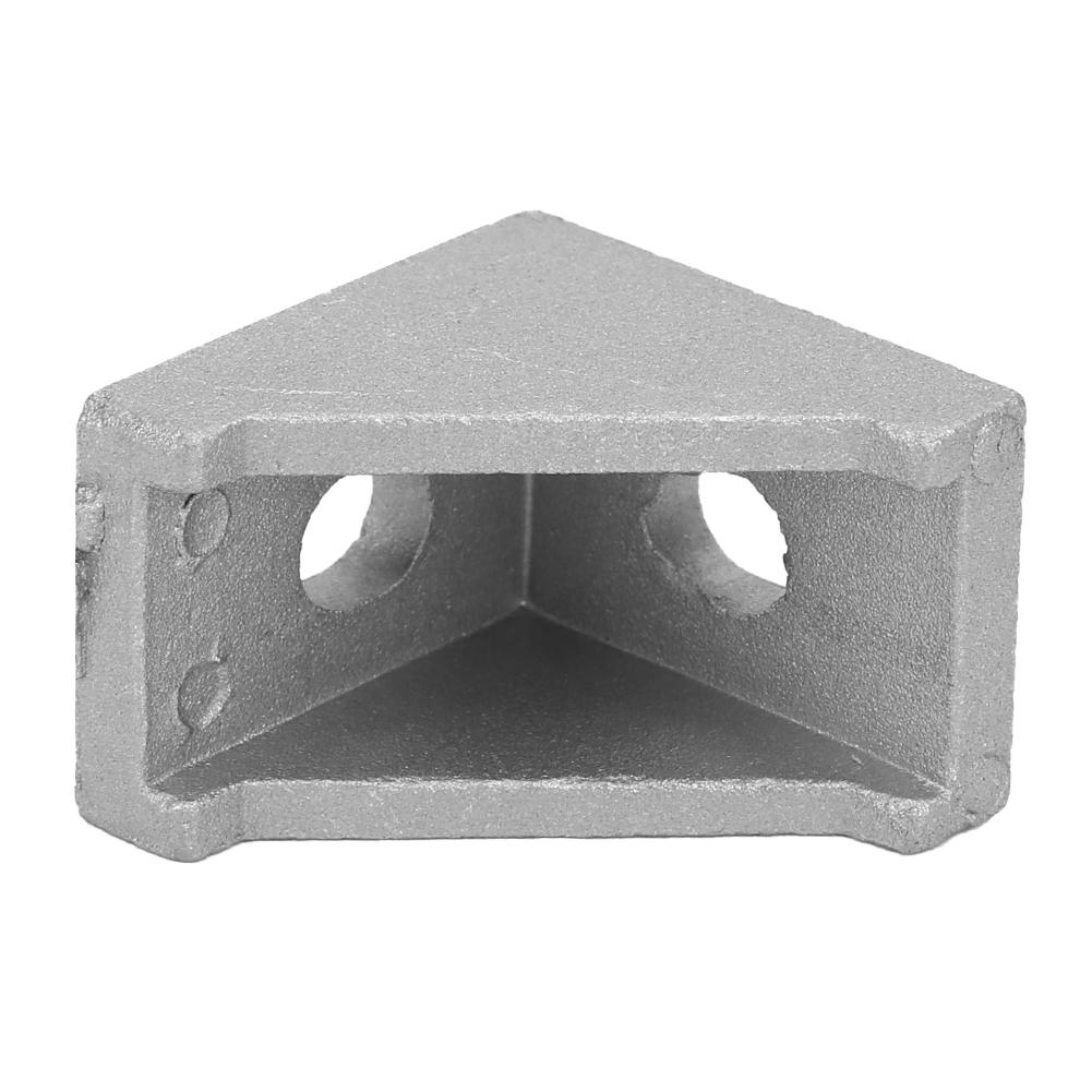 

50 шт. алюминиевый угловой кронштейн с 2 отверстиями, прямоугольный, тип L, для алюминиевого профиля 2028 года