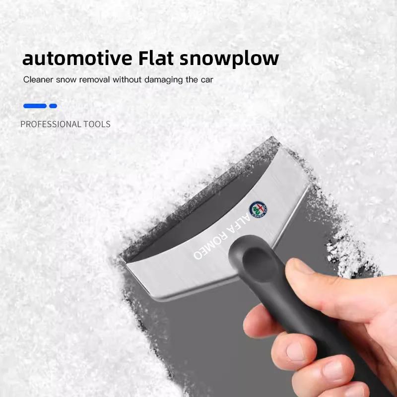 Hub Caps Car Snow Brush Cleaning Shovel Glass Ice Scrapers Tool Accessories For Alfa Romeo 156 159 147 4C 8C 166 Giulia Giuliett zr1