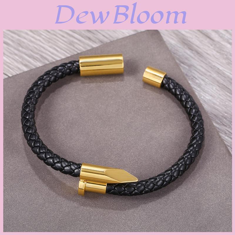 Titanium Steel Geometric Unisex Bracelet Handcrafted Punk Jewelry For Travel Gifts