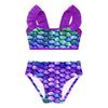 Girls Bikini Sets Mermaid Swimwear Two Piece Swimsuit Swimwear for Kids 1-16 Years