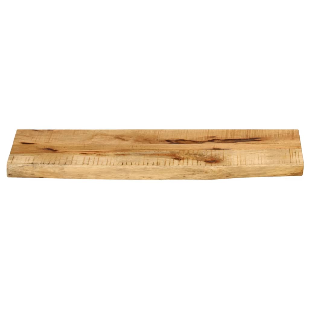 Blat Stołu, 90X30X2,5Cm, Naturalna Krawędź, Surowe Drewno Mango