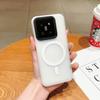 Xiaomi 17Promax & VIVO X300 Semi-transparent Magnetic Phone Case, Frosted Skin-feel, Find X9 Cover.