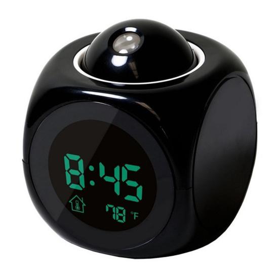 Projection Alarm Clock Digital Display Temperature Display Snooze Function USB/Battery
