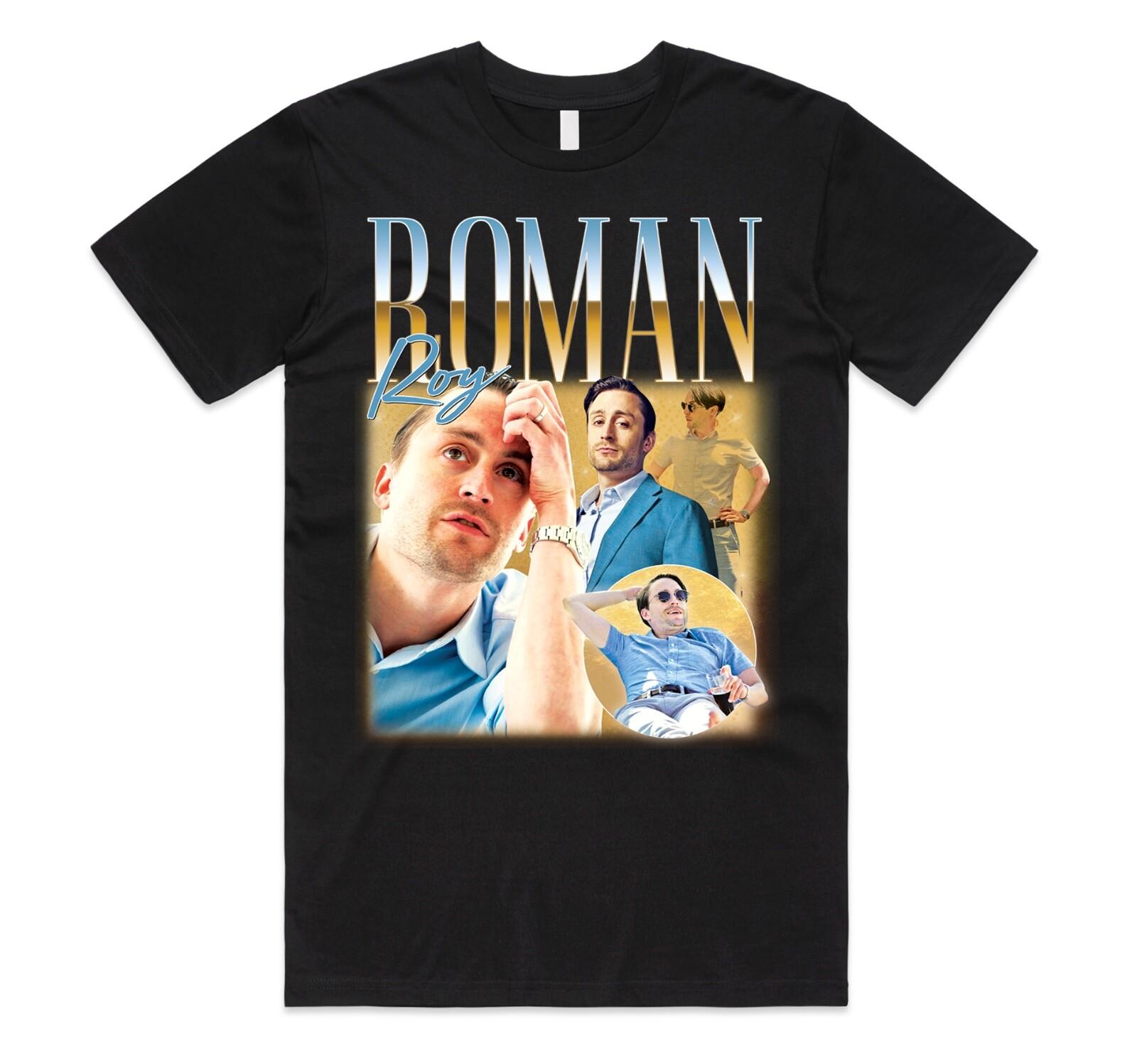 Roman Roy Homage T-shirt Top TV Show Retro 90s Gift Unisex S