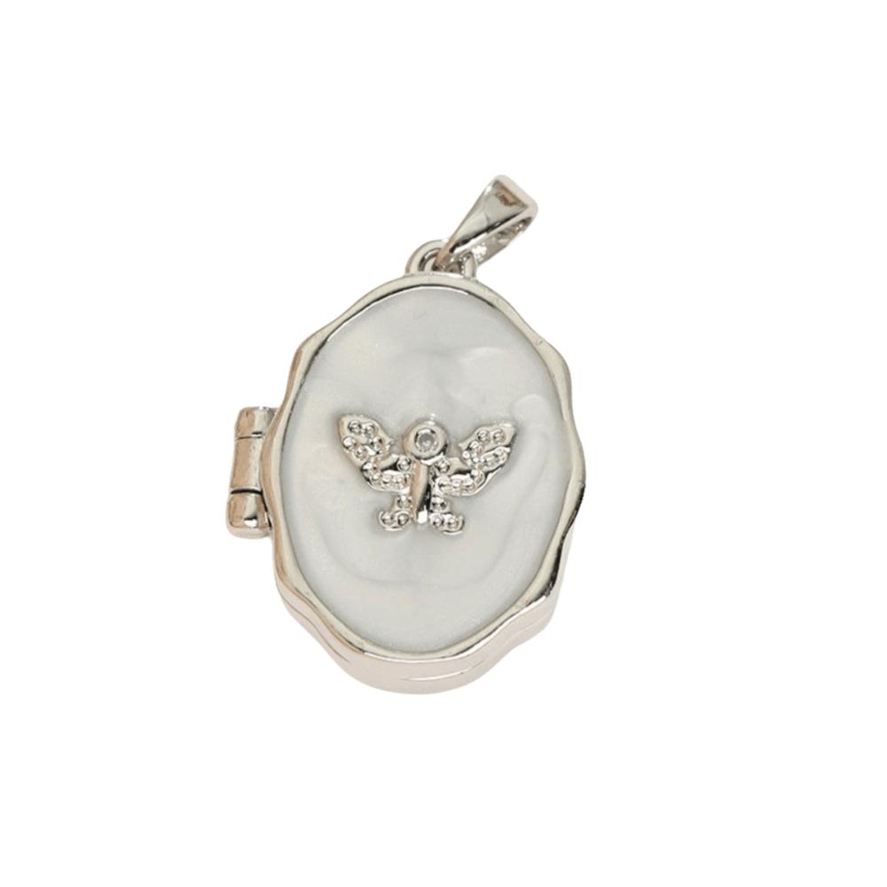 Star Sun Photo Box Pendant Zircon DIY Accessories New Trendy Photo Frame Necklace Pendant  Gifts Style-E