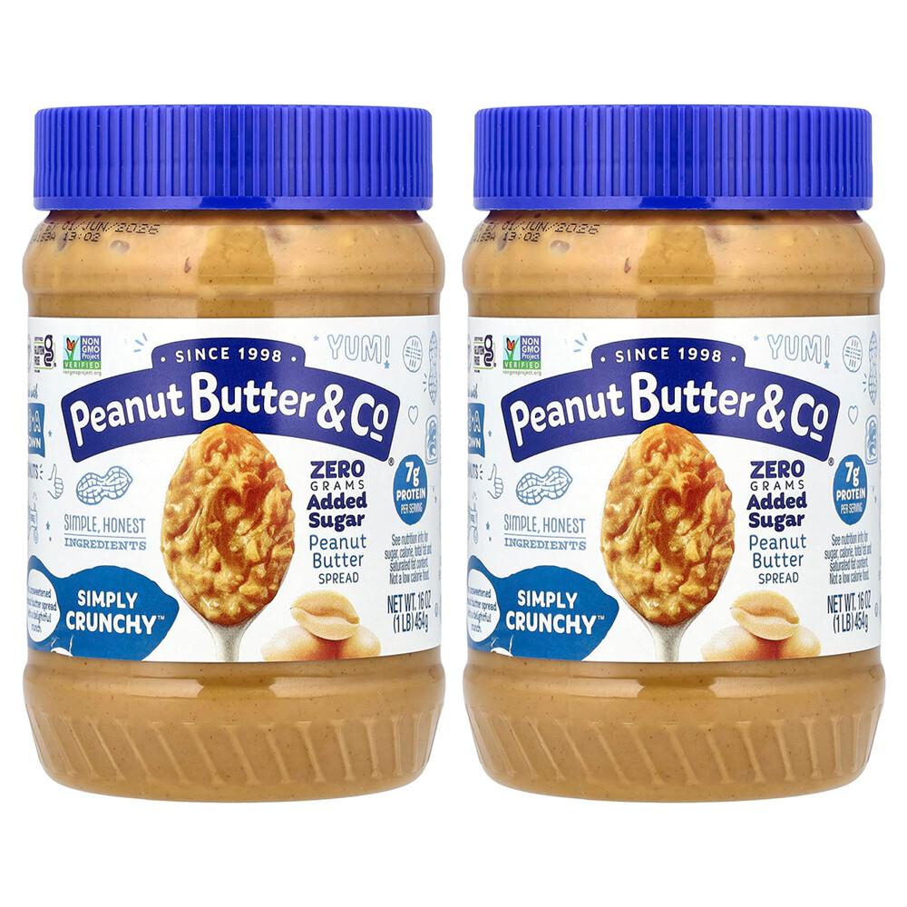 Peanut Butter & Co. Simply Crunchy Peanut Butter Spread, 454g (16oz) - 2 Pack 454g - 2 ea