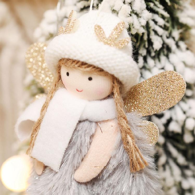 Classic Christmas Tree Pendants Angel for Doll Pendant Craft Plush Elf Festival