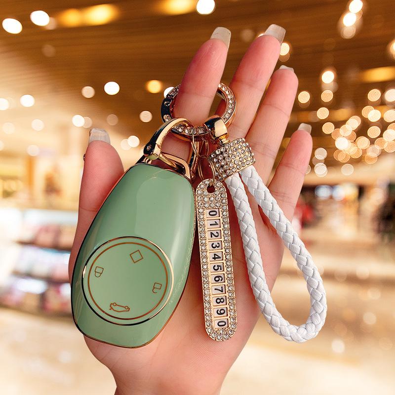 Leapmotor T03 Key Case for 2024 Model: C11, C01, C16, C10, B10 - High-end Car Interior Accessories for Women.