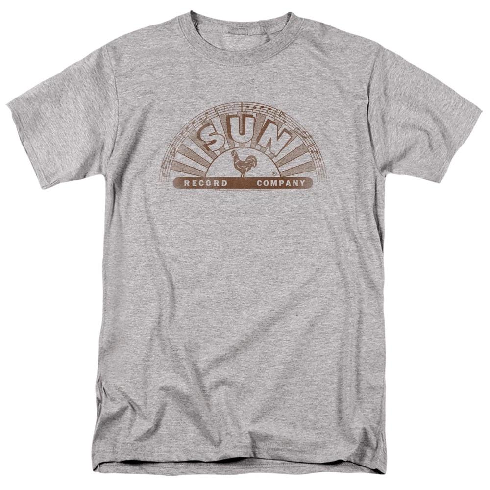 Sun Records - Half Logo Distressed -  Unisex Short Sleeve Children s T-shirt - Gray 120