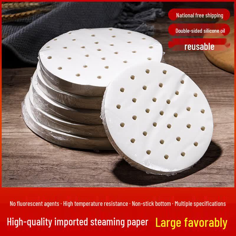 Round Disposable Non-stick Steamer Liners