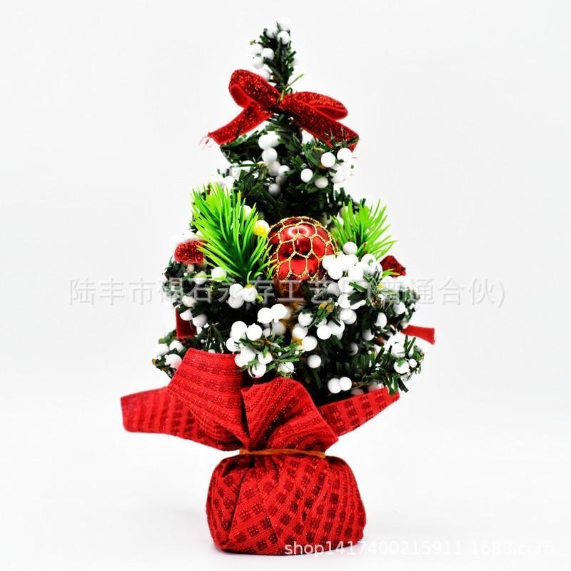 20cm Mini Christmas Decorative Trees Christmas Tabletop Tree Decoration 2025 Christmas Ornaments Xmas Navidad Gift