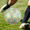 1pc Starburst Fun Themed Soccer Ball, Size 5, Lightweight PVC Material, Outdoor Training Soccer Ball Gift. Q62216
