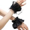 False Lace Cuffs Sweater Decorative Wristband Hoodie Flared Sleeves Detachable