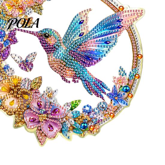 Artistic Hanging Ornament Flower Print Sun Catcher, Acrylic Colorful Owl Hummingbird Dragonfly Suncatcher, Suncatcher Ornament, Home Window