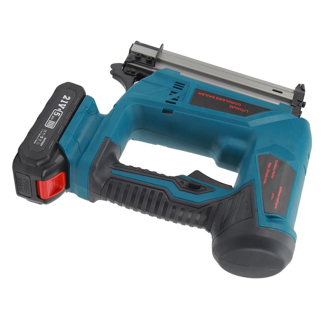 Cordless Brad Nailer Kit with Battery Charger Lithium Electric Nail Gun Binding Furniture Frames Woodworking Tools F30C