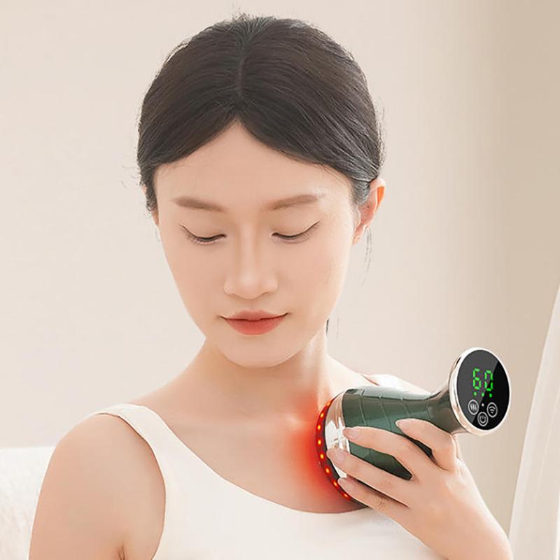 Elektrische Meridianbürste Anti-Cellulite Gua Sha Körpermassagegerät Vibration Mikrostrom Kompressionsschaben Lymphdrainage Pflege