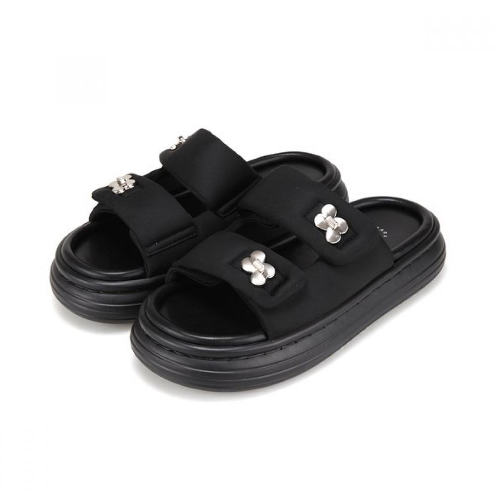 

Barbara Women S SandalS 3cm Bumper Shape Mold Padding cuShion 3 colorS Bbj364 225/01.black