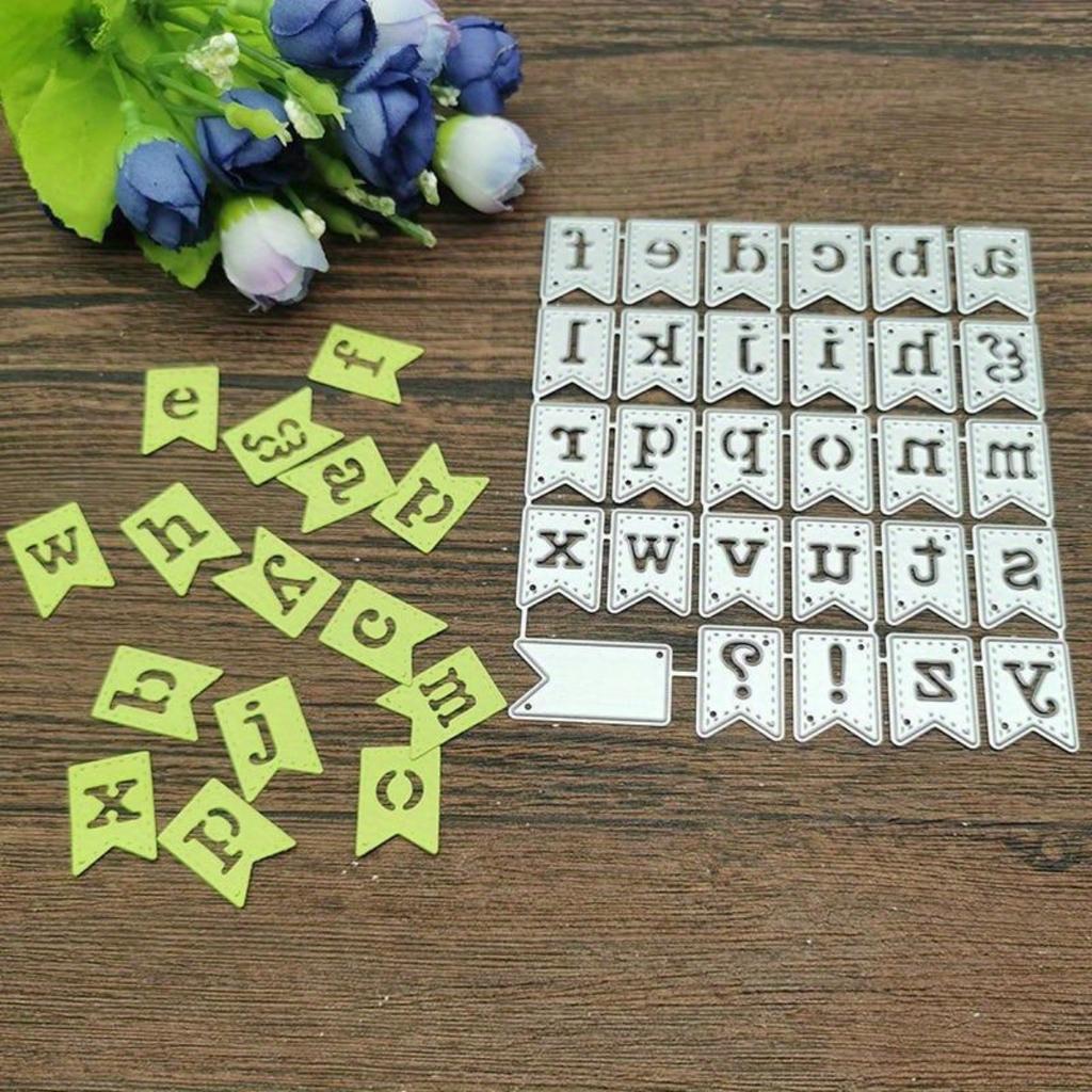 1PC Mold Letter Symbol Banner Metal Cutting Dies Stencils for DIY Scrapbooking Decorative Embossing Handcraft Die Cutting Template