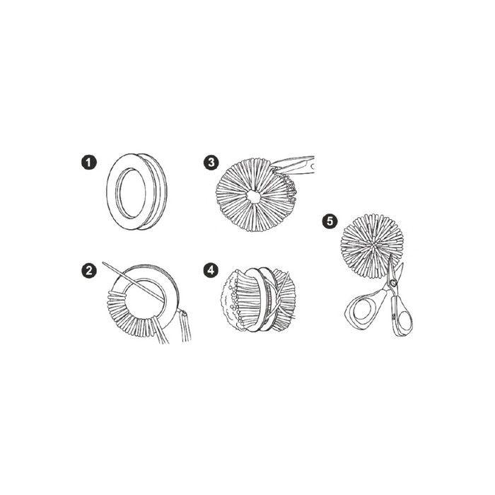 Pom Pon Maker, 5,5 cm, carte 1 pce