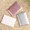 Handheld Cosmetic Mirror Mini Laptop Mirror, Pocket Size Shaped Makeup Portable Small Foldable Vanity Folding Computer for Dollhouse Accessory, Travel