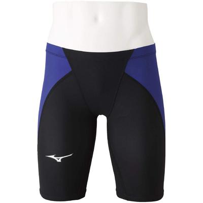 Mizuno Traje de Banho de Corrida MX SONIC para Meia Distância Aprovado pela FINA para Meninos, Juniores, Shorts de Compressão, N2MB0411, Cor Azul, Tamanho 120, (Federação Internacional)