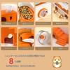 Hamster Small Animal Made of Assembly Set Including Water Length Easy To Easy To Full of Ventilation Gorgeous Orange Diameter 12cm Wheels QD-WST Cage,