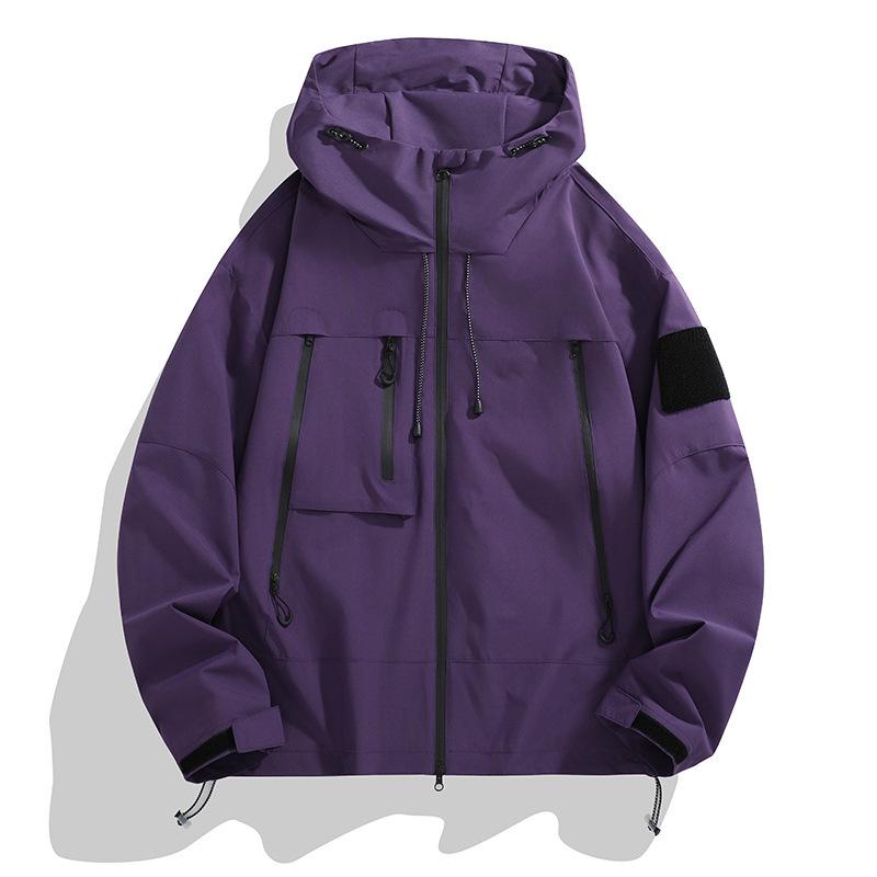 Spring New Style Outdoor Waterproof Autumn Jacket Men's Functional Style Work Bag Coat Jacket