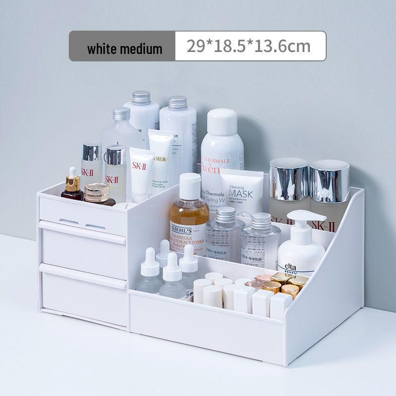 Drawer-Style Makeup & Skincare Organizer with Multi-Grid Compartments
