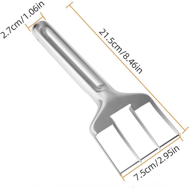 Stainless Steel Watermelon Fork Slicer Fruit Divider Professional Watermelon Cutter Dual-Use Fruit Cutting Fork
