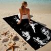 proof beach towel with a Jin singer2 pattern - soft,absorbent,quick-drying,machine washable - perfect for swimming,camping,bathing