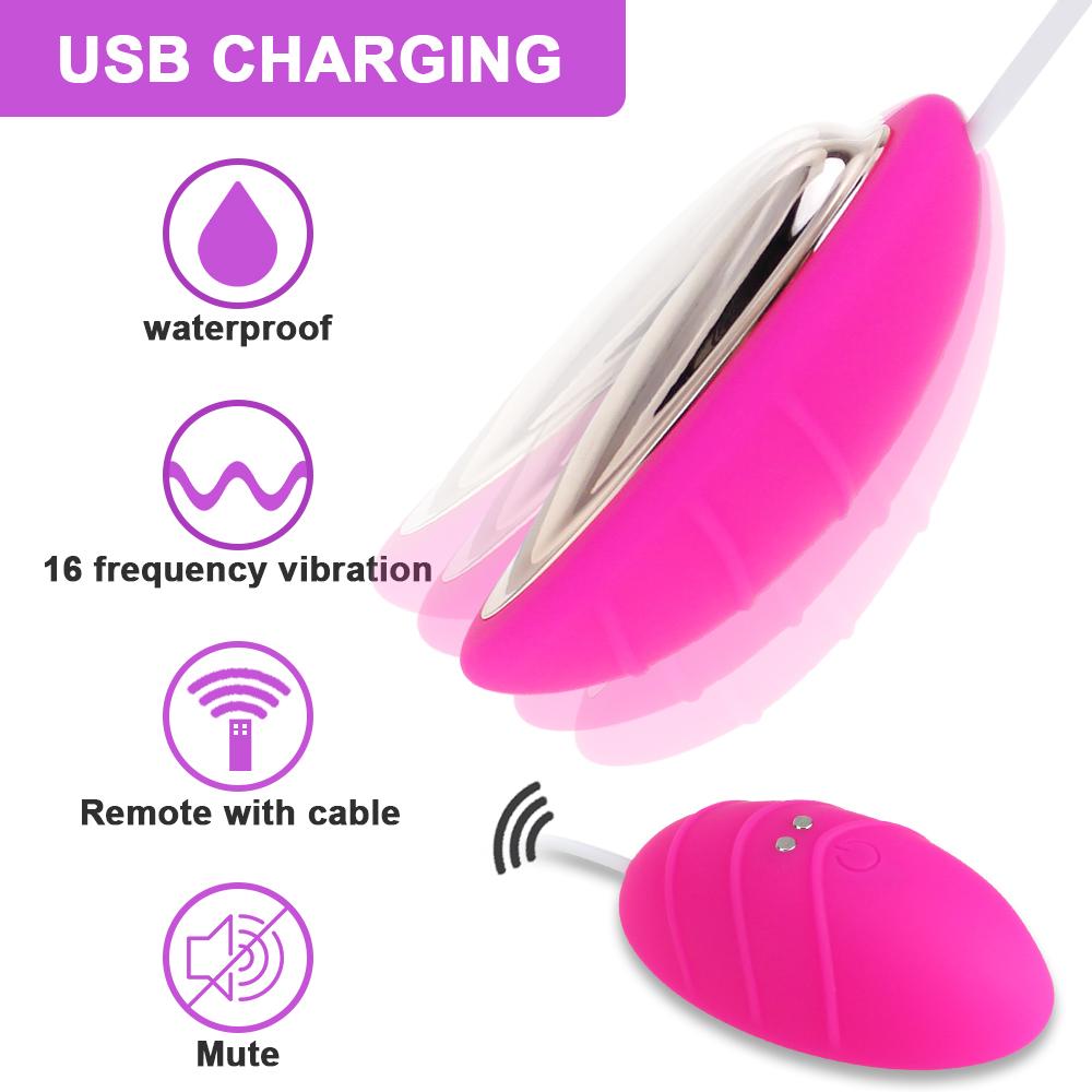 10 Speeds Powerful Egg Vibrator Clitoris Sex Toys for Women Vaginal Ball G-spot Massager Remote Control Vibrating Egg