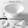A5 White Melamine Noodle Bowl for Commercial Use – Porcelain-Style Spicy Hot Pot and Wonton Bowl