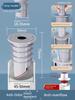 Anti-Odor Sealing Plug for Floor Drain, Bathroom Sewer Anti-Odor Device, Sink Drain Pipe Blocker