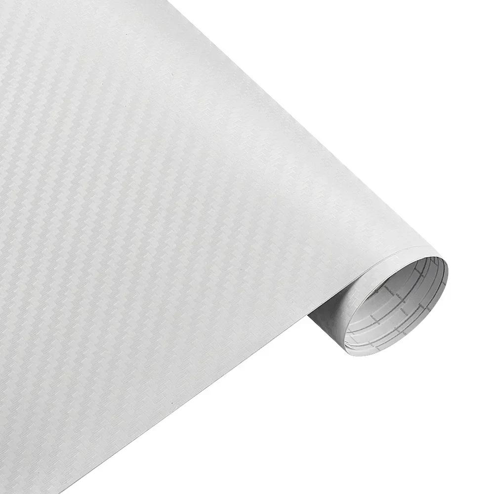 25cmx200cm 3D Carbon Fiber Vinyl Film Car Motorcycle Sticker Waterproof Decorative Adhesive Protector Film Car Accessories