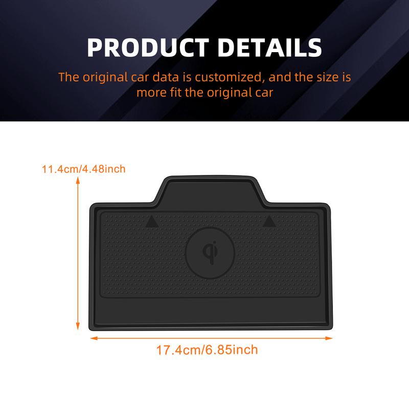 Silicone Anti-Slip Wireless Charging Pad For Mazda CX-5 2026 2027 2028 Anti-Scratch Car Interior Modification Accessories